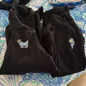 Black Hoodie and Sweatpants